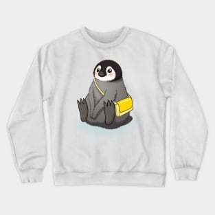 Happy emperor penguin chick Crewneck Sweatshirt